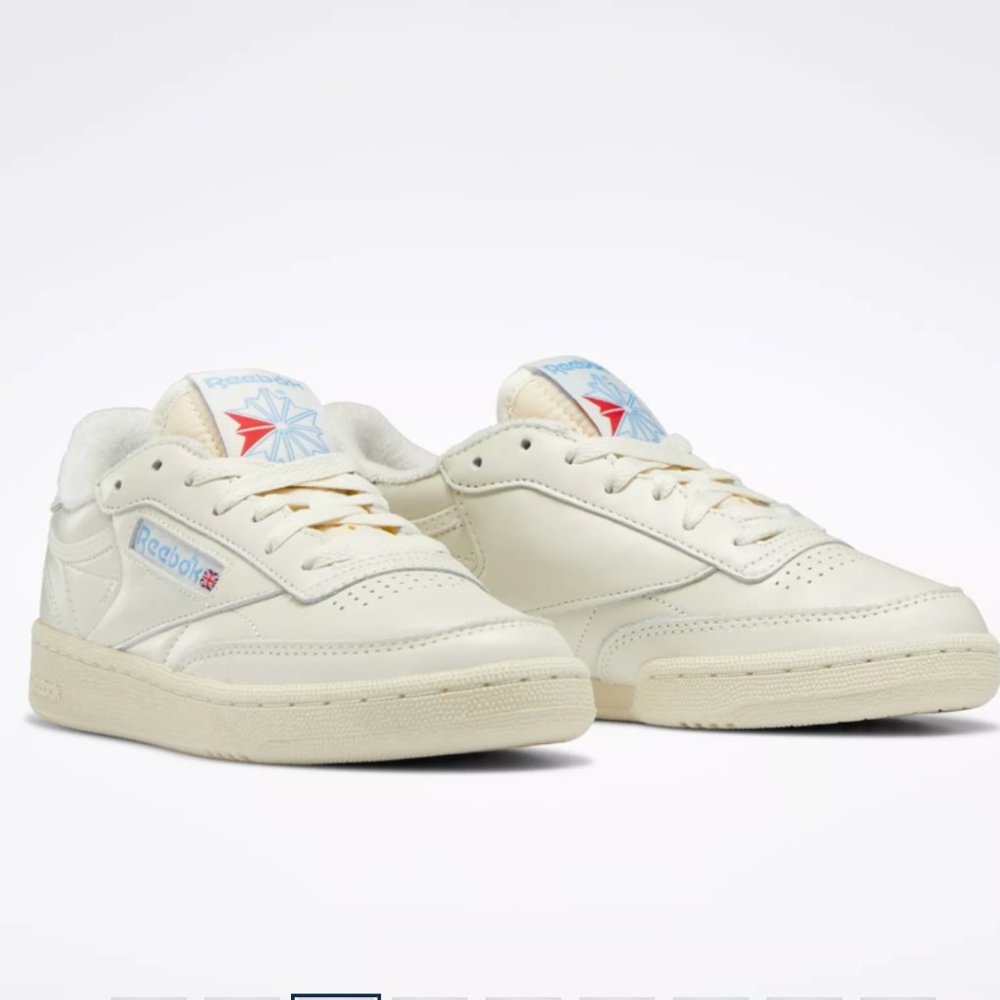 Reebok Women's Cream Club C 85 Vintage Sneakers (Size 7 US)